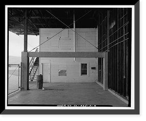 Historic Framed Print, Barstow-Daggett Airport, Hangar Shed No. 4, 39500 National Trails Highway, Daggett vicinity, San Bernardino County, CA - 9,  17-7/8" x 21-7/8"