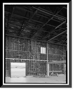 Historic Framed Print, Barstow-Daggett Airport, Hangar Shed No. 4, 39500 National Trails Highway, Daggett vicinity, San Bernardino County, CA - 12,  17-7/8" x 21-7/8"