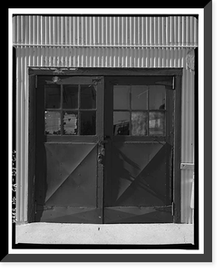 Historic Framed Print, Chollas Heights Naval Radio Transmitting Facility, Public Works Shop, 6410 Zero Road, San Diego, San Diego County, CA - 6,  17-7/8" x 21-7/8"