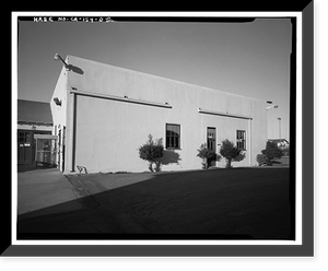 Historic Framed Print, Chollas Heights Naval Radio Transmitting Facility, Public Works Shop, 6410 Zero Road, San Diego, San Diego County, CA - 16,  17-7/8" x 21-7/8"