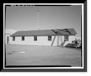 Historic Framed Print, Chollas Heights Naval Radio Transmitting Facility, Public Works Shop, 6410 Zero Road, San Diego, San Diego County, CA - 20,  17-7/8" x 21-7/8"