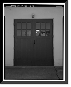Historic Framed Print, Chollas Heights Naval Radio Transmitting Facility, Public Works Shop, 6410 Zero Road, San Diego, San Diego County, CA - 22,  17-7/8" x 21-7/8"