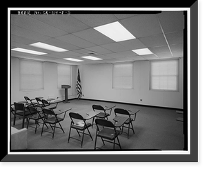 Historic Framed Print, Chollas Heights Naval Radio Transmitting Facility, Recreation Building, 6410 Zero Road, San Diego, San Diego County, CA - 5,  17-7/8" x 21-7/8"