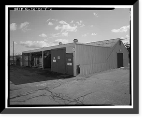 Historic Framed Print, Chollas Heights Naval Radio Transmitting Facility, Operational Storage Building, 6410 Zero Road, San Diego, San Diego County, CA - 2,  17-7/8" x 21-7/8"