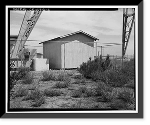 Historic Framed Print, Chollas Heights Naval Radio Transmitting Facility, PERS Support Storage Building, 6410 Zero Road, San Diego, San Diego County, CA - 2,  17-7/8" x 21-7/8"