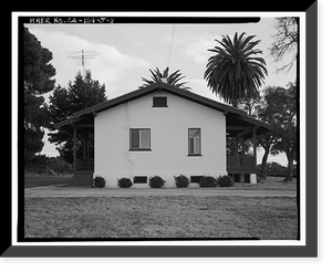 Historic Framed Print, Chollas Heights Naval Radio Transmitting Facility, Chief Operator's Quarters, 6410 Zero Road, San Diego, San Diego County, CA - 2,  17-7/8" x 21-7/8"