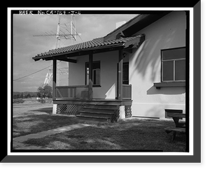 Historic Framed Print, Chollas Heights Naval Radio Transmitting Facility, Chief Operator's Quarters, 6410 Zero Road, San Diego, San Diego County, CA - 5,  17-7/8" x 21-7/8"