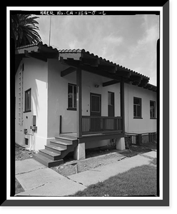 Historic Framed Print, Chollas Heights Naval Radio Transmitting Facility, Chief Operator's Quarters, 6410 Zero Road, San Diego, San Diego County, CA - 6,  17-7/8" x 21-7/8"