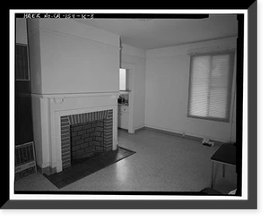 Historic Framed Print, Chollas Heights Naval Radio Transmitting Facility, Married Officer's Quarters, 6410 Zero Road, San Diego, San Diego County, CA - 8,  17-7/8" x 21-7/8"