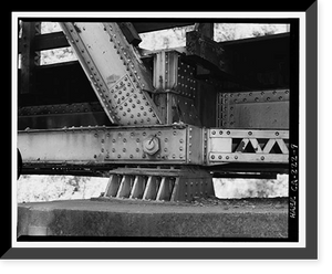 Historic Framed Print, Southern Pacific Railroad Shasta Route, Bridge No. 301.85, Milepost 301.85, Pollard Flat vicinity, Shasta County, CA - 9,  17-7/8" x 21-7/8"