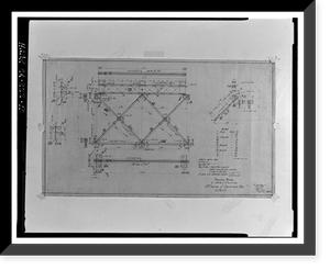 Historic Framed Print, Southern Pacific Railroad Shasta Route, Bridge No. 301.85, Milepost 301.85, Pollard Flat vicinity, Shasta County, CA - 13,  17-7/8" x 21-7/8"
