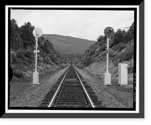 Historic Framed Print, Southern Pacific Railroad Natron Cutoff, Tunnel No. 18, Milepost 410, Dorris vicinity, Siskiyou County, CA - 3,  17-7/8" x 21-7/8"