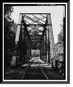 Historic Framed Print, Southern Pacific Railroad Shasta Route, Bridge No. 324.99, Milepost 324.99, Shasta Springs vicinity, Siskiyou County, CA - 6,  17-7/8" x 21-7/8"