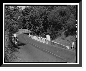 Historic Framed Print, Pleasants Valley Road Bridge, Spanning Pleasants Creek at Pleasants Valley Road, Vacaville vicinity, Solano County, CA - 3,  17-7/8" x 21-7/8"