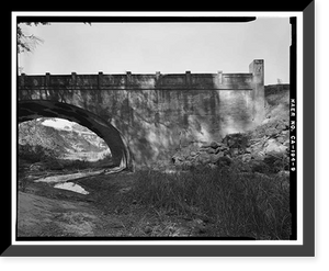 Historic Framed Print, Pleasants Valley Road Bridge, Spanning Pleasants Creek at Pleasants Valley Road, Vacaville vicinity, Solano County, CA - 9,  17-7/8" x 21-7/8"