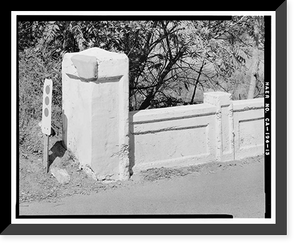 Historic Framed Print, Pleasants Valley Road Bridge, Spanning Pleasants Creek at Pleasants Valley Road, Vacaville vicinity, Solano County, CA - 13,  17-7/8" x 21-7/8"