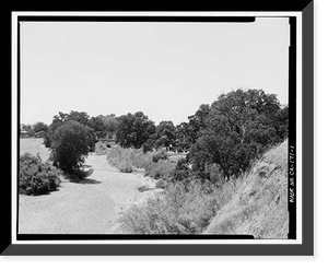 Historic Framed Print, Red Bank Creek Bridge, Spanning Red Bank Creek at Rawson Road, Red Bluff vicinity, Tehama County, CA,  17-7/8" x 21-7/8"