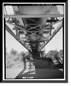 Historic Framed Print, Southern Pacific Railroad Shasta Route, Bridge No. 210.52, Milepost 210.52, Tehama vicinity, Tehama County, CA - 10,  17-7/8" x 21-7/8"