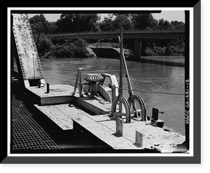 Historic Framed Print, Southern Pacific Railroad Shasta Route, Bridge No. 210.52, Milepost 210.52, Tehama vicinity, Tehama County, CA - 12,  17-7/8" x 21-7/8"