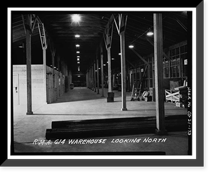 Historic Framed Print, Rocky Mountain Arsenal, Bounded by Ninety-sixth Avenue & Fifty-sixth Avenu, Commerce City, Adams County, CO - 170,  17-7/8" x 21-7/8"