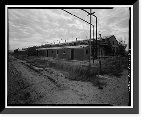 Historic Framed Print, Rocky Mountain Arsenal, Ethylene Generator-R & D Laboratory, December Seventh Avenue & D Street, Commerce City, Adams County, CO - 3,  17-7/8" x 21-7/8"