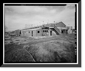 Historic Framed Print, Rocky Mountain Arsenal, Ethylene Generator-R & D Laboratory, December Seventh Avenue & D Street, Commerce City, Adams County, CO - 5,  17-7/8" x 21-7/8"