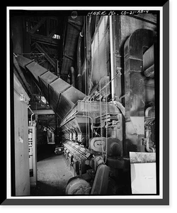 Historic Framed Print, Rocky Mountain Arsenal, Electric Power Plant, 1022 feet South of December Seventh Avenue; 280 fe, Commerce City, Adams County, CO - 4,  17-7/8" x 21-7/8"