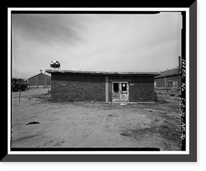 Historic Framed Print, Rocky Mountain Arsenal, Tank House, Quadrant 1, approximately 1000 feet South of Decem, Commerce City, Adams County, CO - 2,  17-7/8" x 21-7/8"