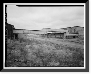 Historic Framed Print, Rocky Mountain Arsenal, Overhead Bomb Transport Rack, 1580 feet South of December Seventh Avenue; 860 fe, Commerce City, Adams County, CO,  17-7/8" x 21-7/8"