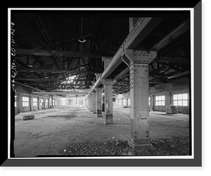 Historic Framed Print, Rocky Mountain Arsenal, Chlorine Production Cell Building, 405 feet South of December Seventh Avenue; 330 fee, Commerce City, Adams County, CO - 8,  17-7/8" x 21-7/8"