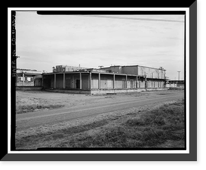 Historic Framed Print, Rocky Mountain Arsenal, Goop Mixing & Filling Building, 1480 feet South of December Seventh Avenue; 900 fe, Commerce City, Adams County, CO - 2,  17-7/8" x 21-7/8"
