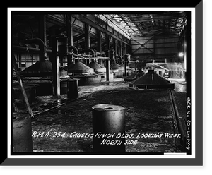 Historic Framed Print, Rocky Mountain Arsenal, Caustic Fusion Building, 450 feet South of December Seventh Avenue; 900 fee, Commerce City, Adams County, CO - 4,  17-7/8" x 21-7/8"