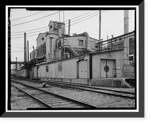 Historic Framed Print, Rocky Mountain Arsenal, Lewisite Reactor & Distilled Mustard Distillation Building, 420 feet South of December Seventh Avenue; 1070 fe, Commerce City, Adams County, CO - 2,  17-7/8" x 21-7/8"