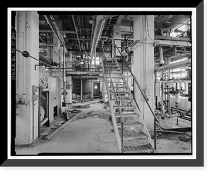 Historic Framed Print, Rocky Mountain Arsenal, Lewisite Reactor & Distilled Mustard Distillation Building, 420 feet South of December Seventh Avenue; 1070 fe, Commerce City, Adams County, CO - 7,  17-7/8" x 21-7/8"