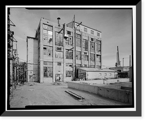 Historic Framed Print, Rocky Mountain Arsenal, Lewisite-Distilled Mustard Manufacturing Building, 540 feet South of December Seventh Avenue; 1100 fe, Commerce City, Adams County, CO - 3,  17-7/8" x 21-7/8"
