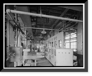 Historic Framed Print, Rocky Mountain Arsenal, Lewisite-Distilled Mustard Manufacturing Building, 540 feet South of December Seventh Avenue; 1100 fe, Commerce City, Adams County, CO - 8,  17-7/8" x 21-7/8"