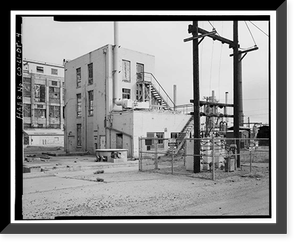 Historic Framed Print, Rocky Mountain Arsenal, Acetylene Compressor House, 700 feet South of December Seventh Avenue; 1100 fe, Commerce City, Adams County, CO - 4,  17-7/8" x 21-7/8"
