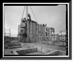 Historic Framed Print, Rocky Mountain Arsenal, Acetylene Scrubbing Building-Product Development Laboratory, 700 feet South of December Seventh Avenue; 1030 fe, Commerce City, Adams County, CO - 2,  17-7/8" x 21-7/8"