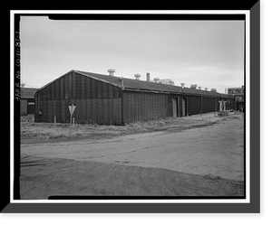 Historic Framed Print, Rocky Mountain Arsenal, Pesticide Filling & Storage Building, 390 feet South of December Seventh Avenue; 200 fee, Commerce City, Adams County, CO,  17-7/8" x 21-7/8"