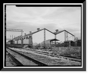 Historic Framed Print, Rocky Mountain Arsenal, Mustard Filling & Storage Building, 280 feet South of December Seventh Avenue; 2130 fe, Commerce City, Adams County, CO - 2,  17-7/8" x 21-7/8"