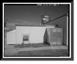 Historic Framed Print, Cape Canaveral Air Station, Launch Complex 17, Facility 36004, East end of Lighthouse Road, Cape Canaveral, Brevard County, FL - 5,  17-7/8" x 21-7/8"