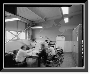 Historic Framed Print, Kodiak Naval Operating Base, Hangar, U.S. Coast Guard Station, Kodiak, Kodiak Island Borough, AK,  17-7/8" x 21-7/8"
