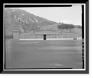 Historic Framed Print, Kodiak Naval Operating Base, Hangar, U.S. Coast Guard Station, Kodiak, Kodiak Island Borough, AK - 3,  17-7/8" x 21-7/8"
