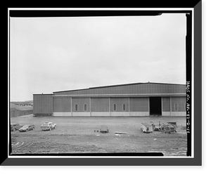Historic Framed Print, Kodiak Naval Operating Base, Hangar, U.S. Coast Guard Station, Kodiak, Kodiak Island Borough, AK - 14,  17-7/8" x 21-7/8"
