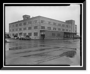 Historic Framed Print, Kodiak Naval Operating Base, General Storehouse, U.S. Coast Guard Station, Kodiak, Kodiak Island Borough, AK - 2,  17-7/8" x 21-7/8"