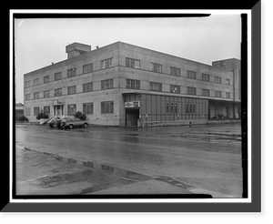 Historic Framed Print, Kodiak Naval Operating Base, General Storehouse, U.S. Coast Guard Station, Kodiak, Kodiak Island Borough, AK - 9,  17-7/8" x 21-7/8"