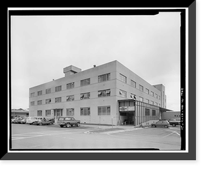 Historic Framed Print, Kodiak Naval Operating Base, General Storehouse, U.S. Coast Guard Station, Kodiak, Kodiak Island Borough, AK - 31,  17-7/8" x 21-7/8"