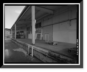 Historic Framed Print, Kodiak Naval Operating Base, Commissary & Cold Storage, U.S. Coast Guard Station, Kodiak, Kodiak Island Borough, AK - 4,  17-7/8" x 21-7/8"