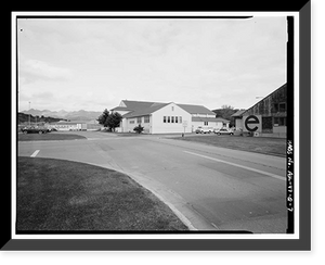 Historic Framed Print, Kodiak Naval Operating Base, Gymnasium, U.S. Coast Guard Station, Kodiak, Kodiak Island Borough, AK - 7,  17-7/8" x 21-7/8"