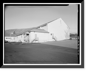 Historic Framed Print, Kodiak Naval Operating Base, Gymnasium, U.S. Coast Guard Station, Kodiak, Kodiak Island Borough, AK - 23,  17-7/8" x 21-7/8"